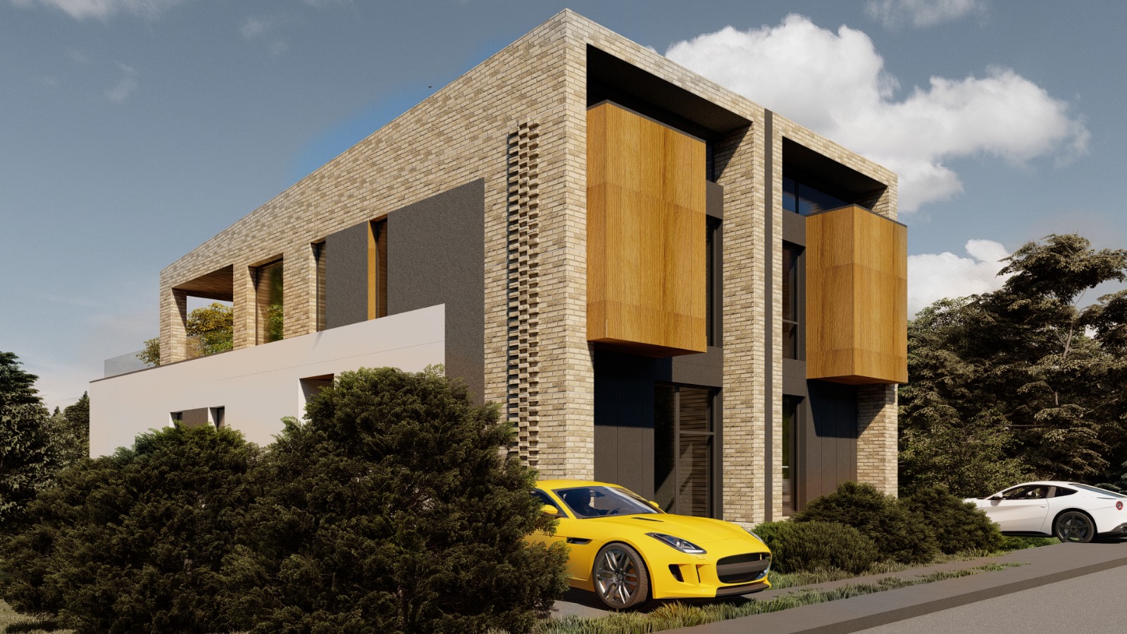 Vedere exterioară a Rezidenței Voroneț